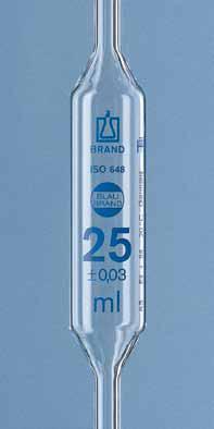 PIPETTA TARATA 2 TRATTI IN VETRO AR-GLAS® BLAUBRAND®, ML 15 CF/6 PEZZI