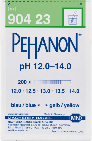 CARTINE INDICATRICI PEHANON® PH 12,0-14,0. CF/200 STRISCE