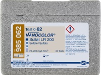 TEST IN PROVETTA NANOCOLOR® SOLFATI LR 200, 20 ANALISI